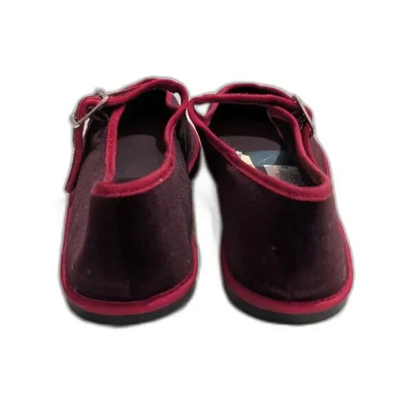 Women's Halston Ballet Flats -Universal Thread- Burgundy Size 10 - Picture 5 of 8